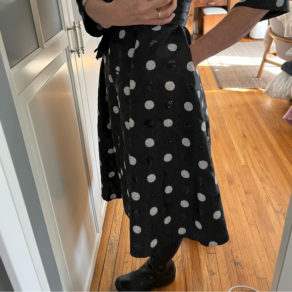Fashion Crimes Pam Chorley Taffeta Dress - small black with sequin poka dots - Picture 9 of 12